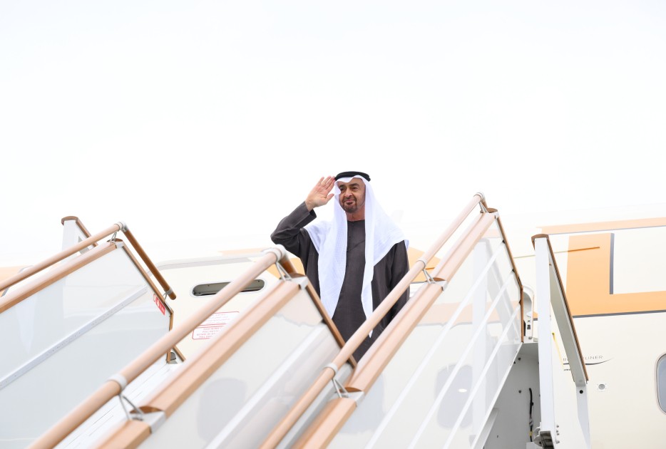 BƏƏ Prezidentinin Azərbaycana rəsmi səfəri başa çatdı - FOTOLAR