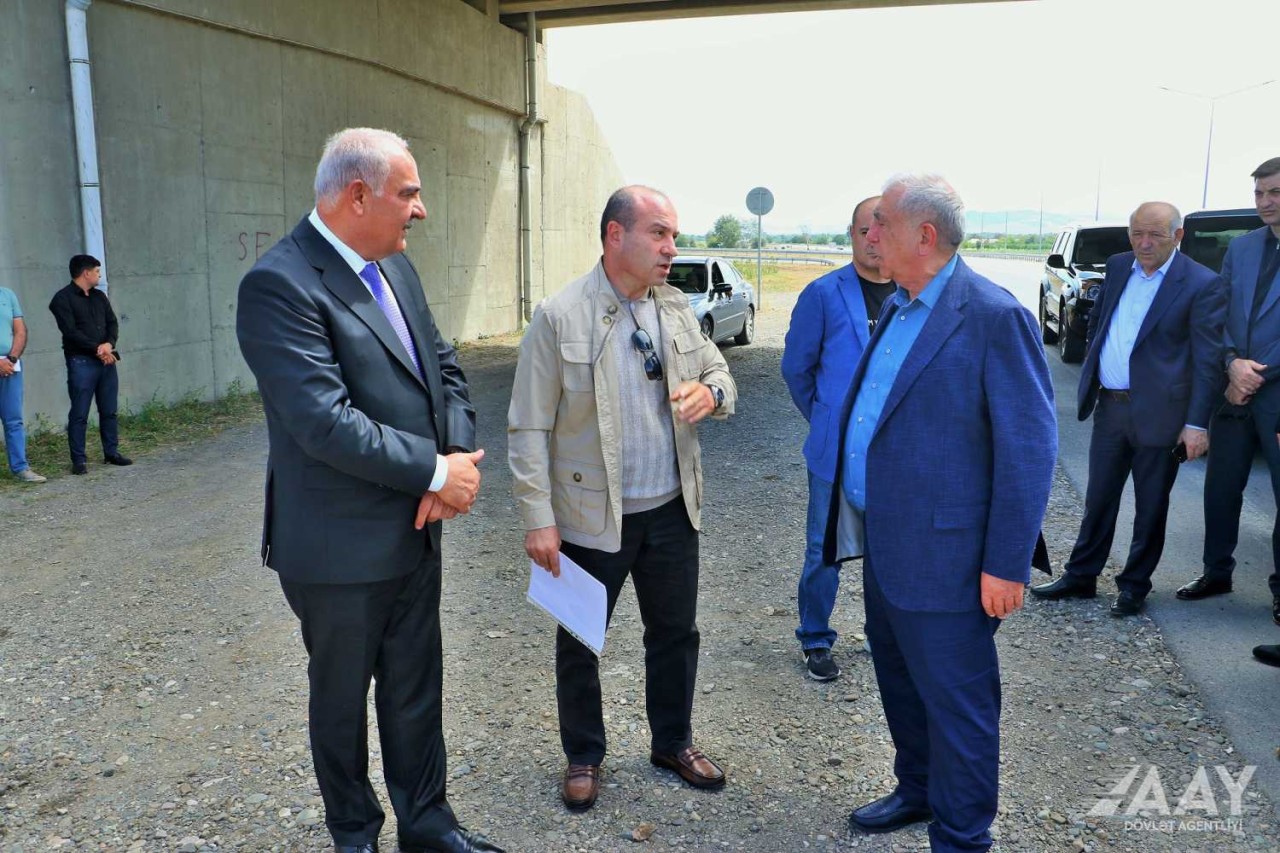 AAYDA sədri Xocalıda icra edilən yol layihələrinə baxış keçirdi - FOTOLAR