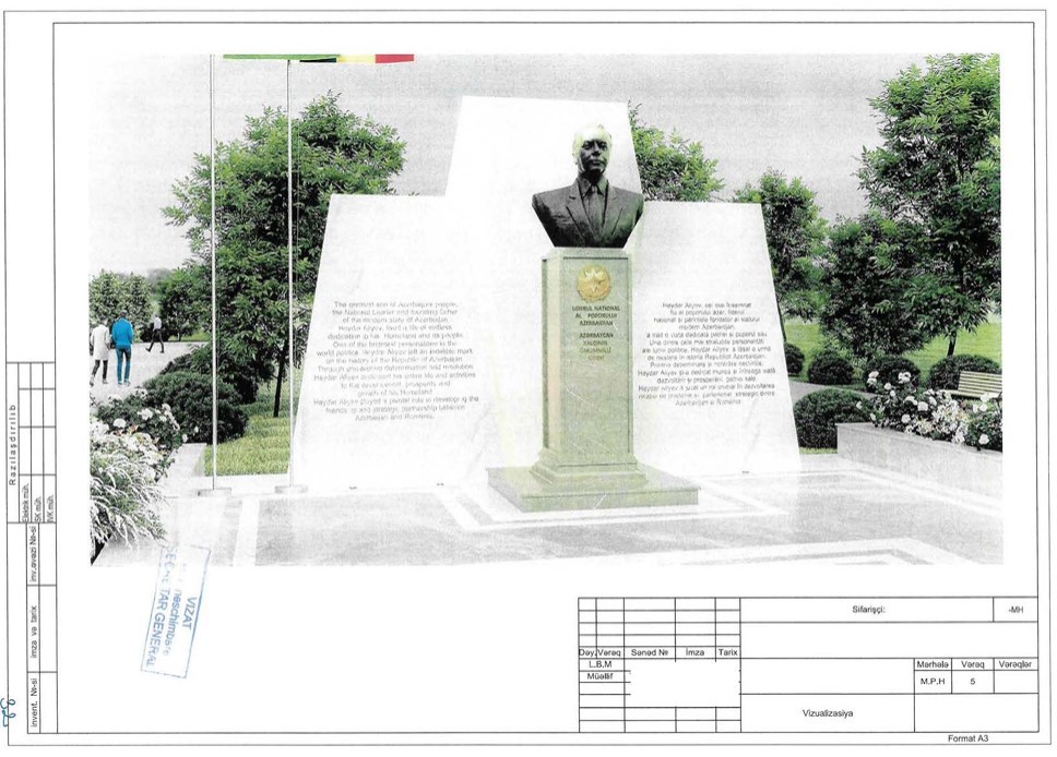 Buxarestdə “Heydər Əliyev” xiyabanı yenidən qurulacaq - FOTOLAR