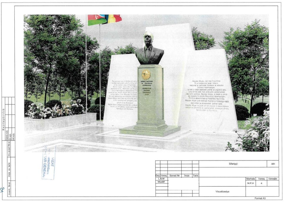 Buxarestdə “Heydər Əliyev” xiyabanı yenidən qurulacaq - FOTOLAR