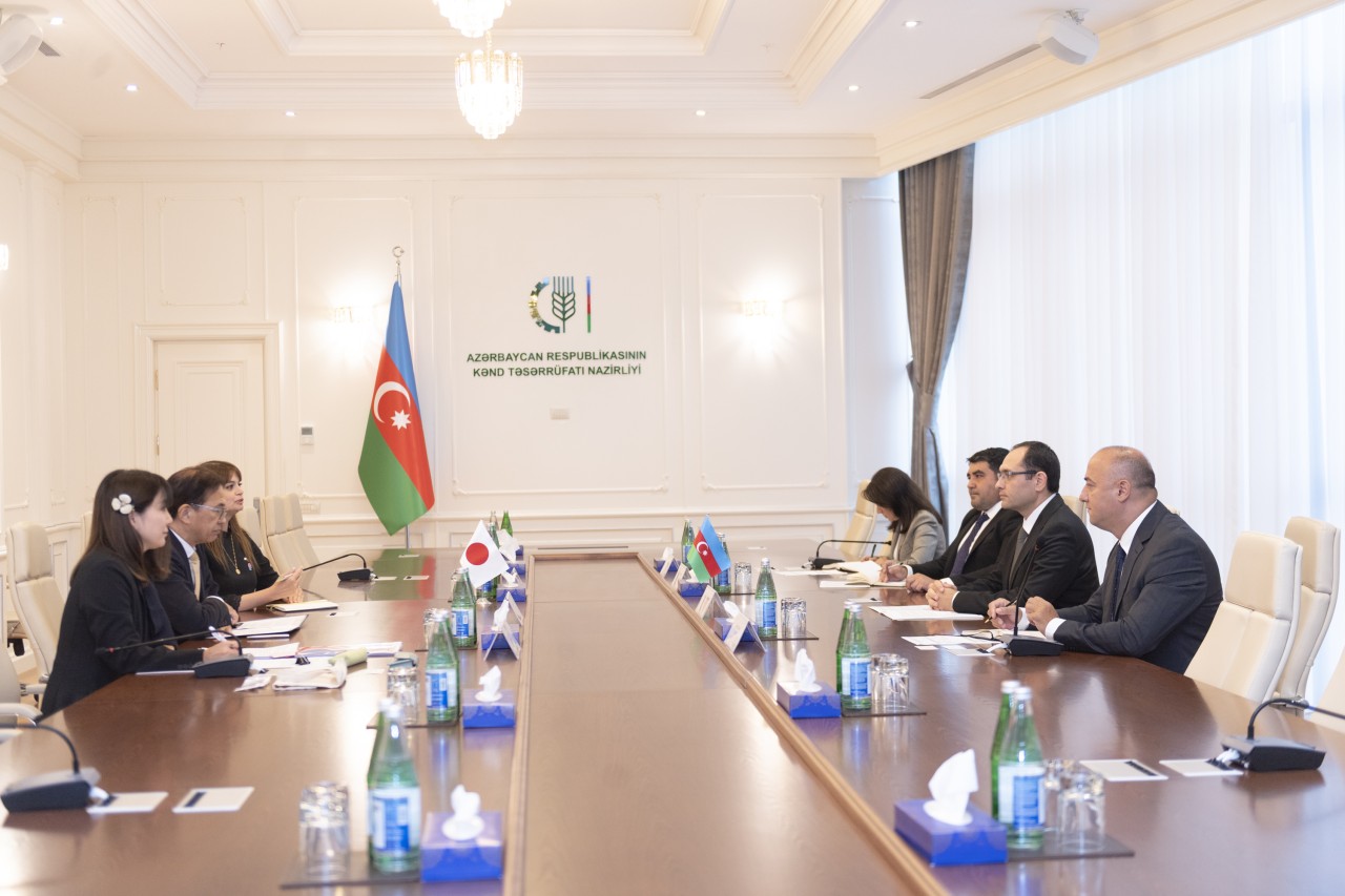 Nazir Yaponiyanın Azərbaycandakı səfiri ilə görüşüb - FOTOLAR