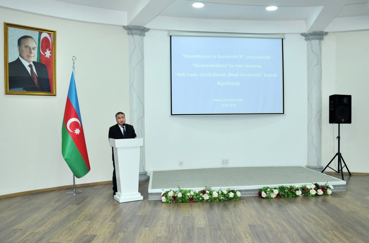 Pirallahıda “Dövlət Suverenliyi Günü”nə həsr olunmuş tədbir keçirildi - FOTOLAR