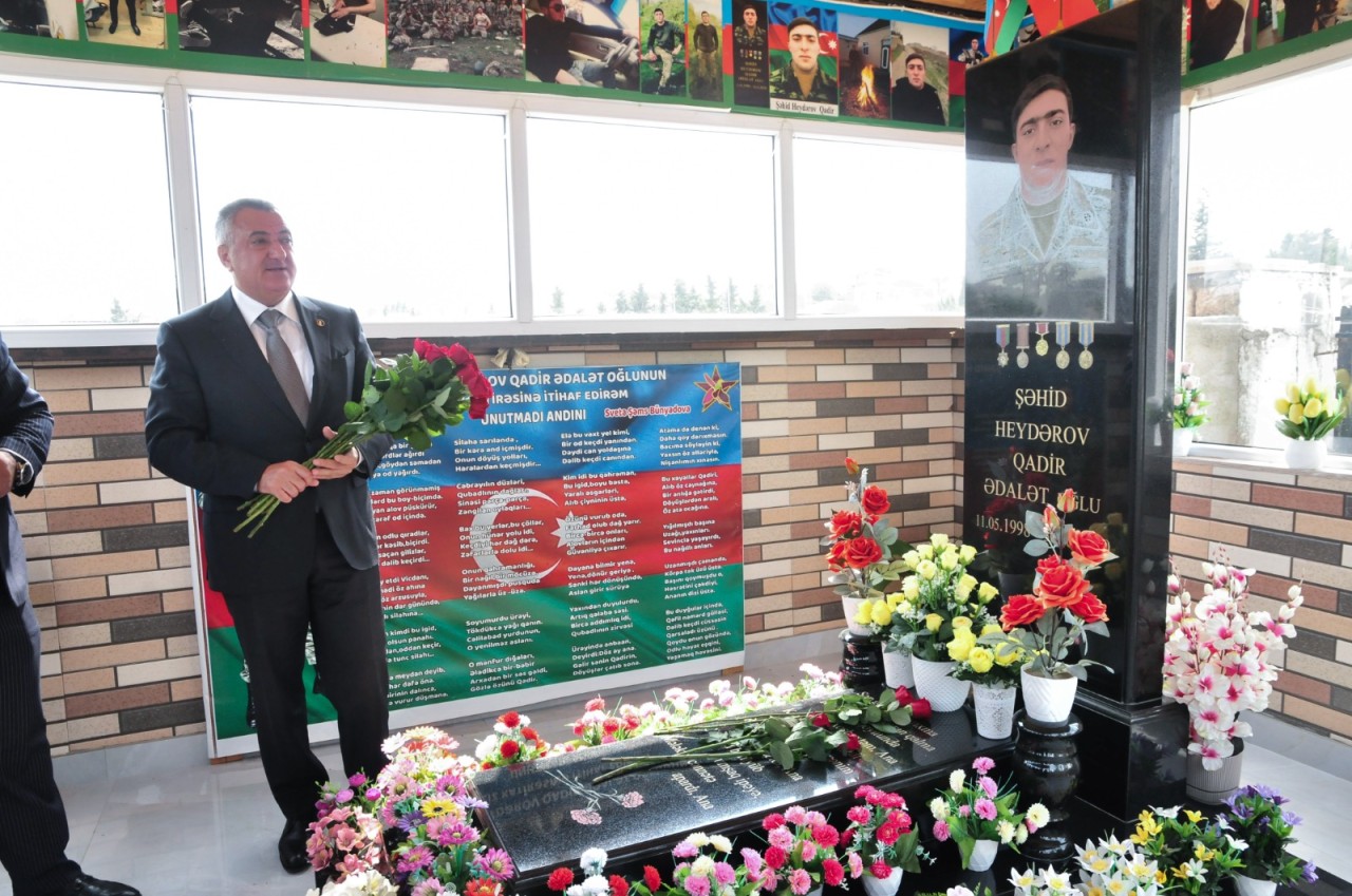 Abşeronda antiterror əməliyyatı şəhidləri anılıb - FOTOLAR