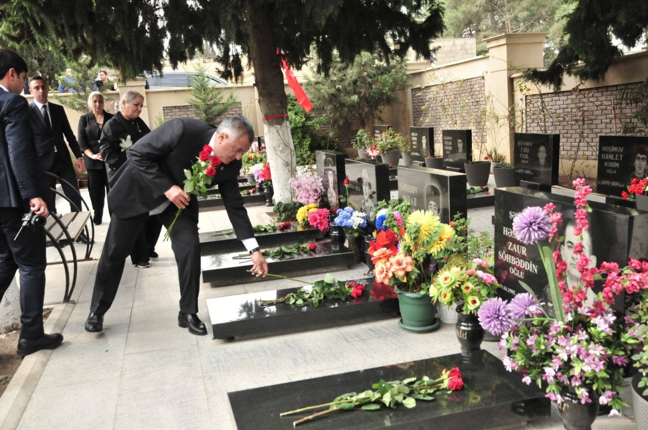 Abşeronda antiterror əməliyyatı şəhidləri anılıb - FOTOLAR