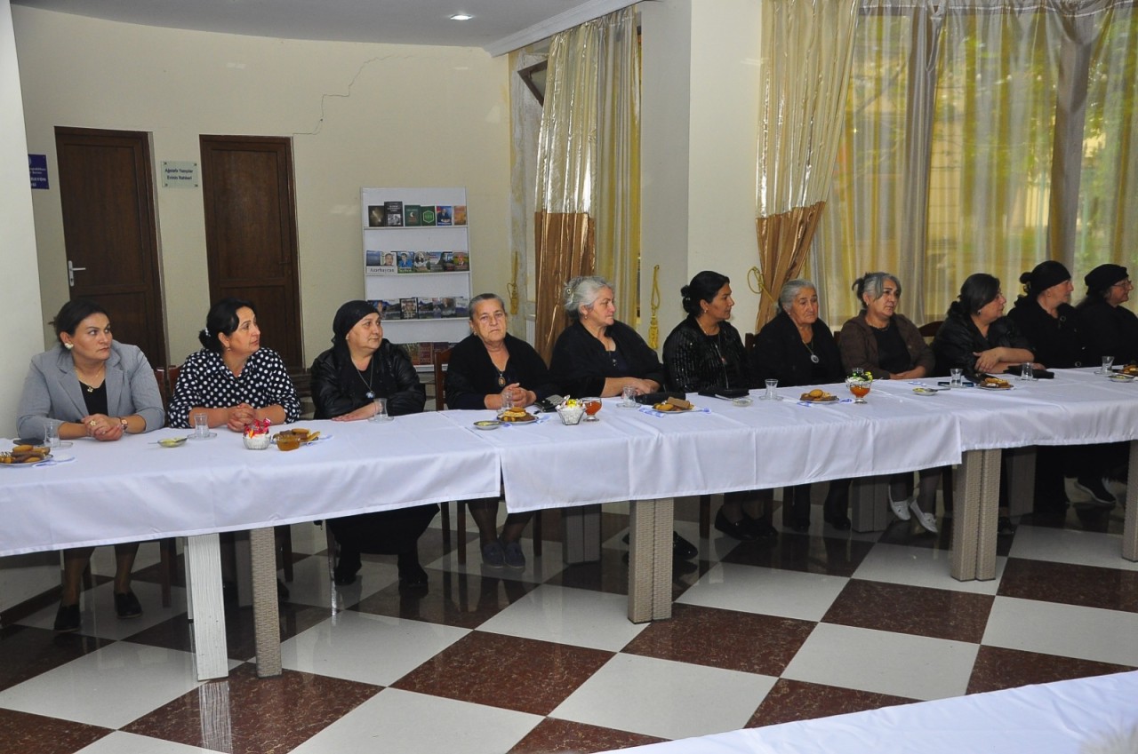 Ağstafada şəhid ailələri ilə növbəti görüş keçirilib - FOTOLAR