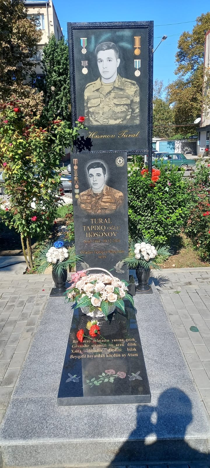 Ağdamda antiterror şəhidlərinin xatirəsi anıldı - FOTOLAR