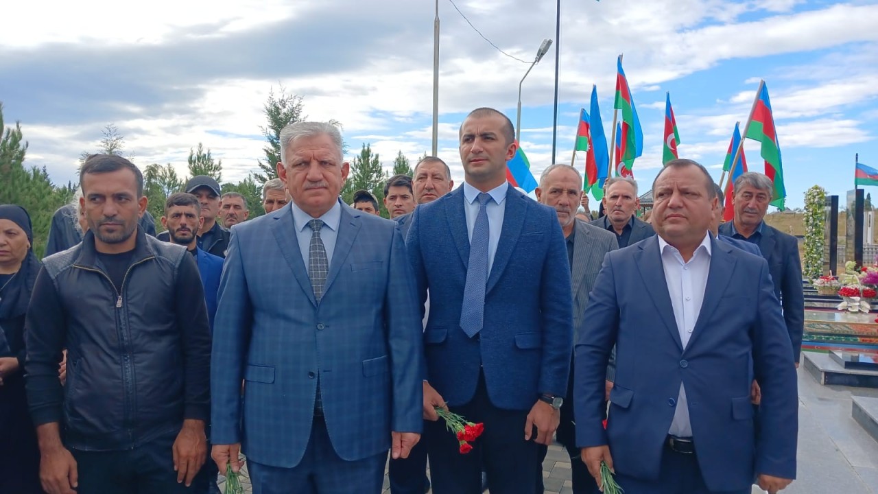 Ağdamda antiterror şəhidlərinin xatirəsi anıldı - FOTOLAR