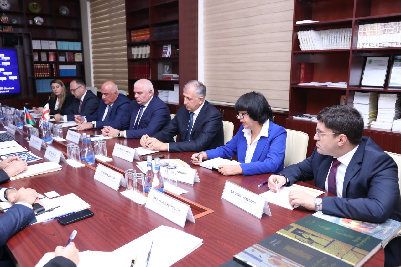 Fuad Muradov gürcüstanlı nazir ilə görüşdü - FOTOLAR