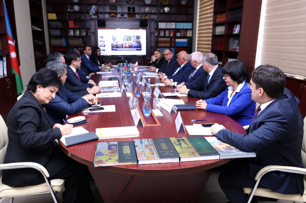 Fuad Muradov gürcüstanlı nazir ilə görüşdü - FOTOLAR