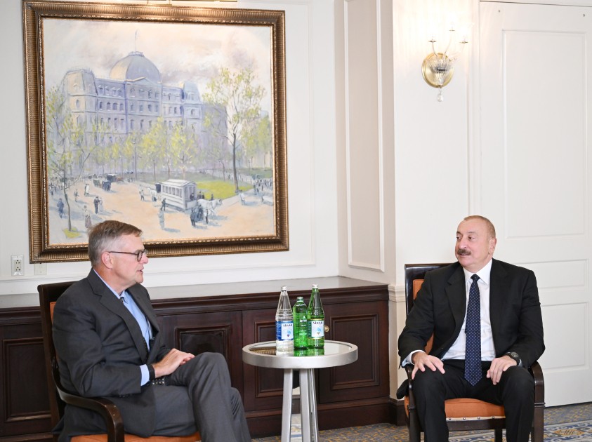 Prezident daha bir görüş keçirdi - FOTOLAR