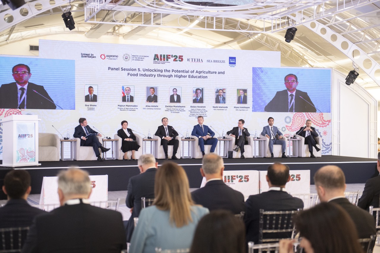 Məcnun Məmmədov beynəlxalq forumda çıxış edib - FOTOLAR