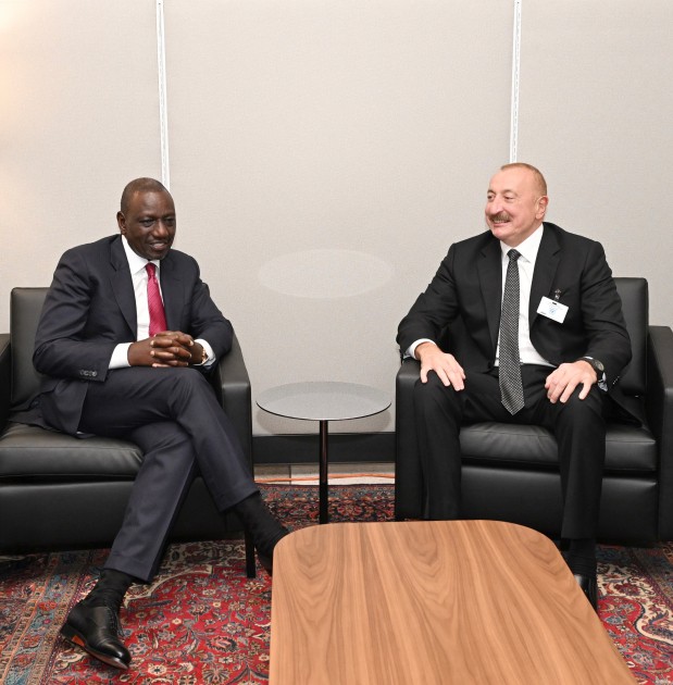 İlham Əliyev Keniya Prezidenti ilə görüşdü - FOTOLAR