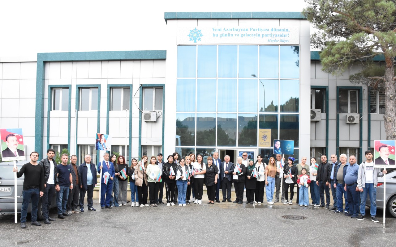 YAP Qaradağ rayon təşkilatının fəalları azad olunmuş ərazilərdə - FOTOLAR