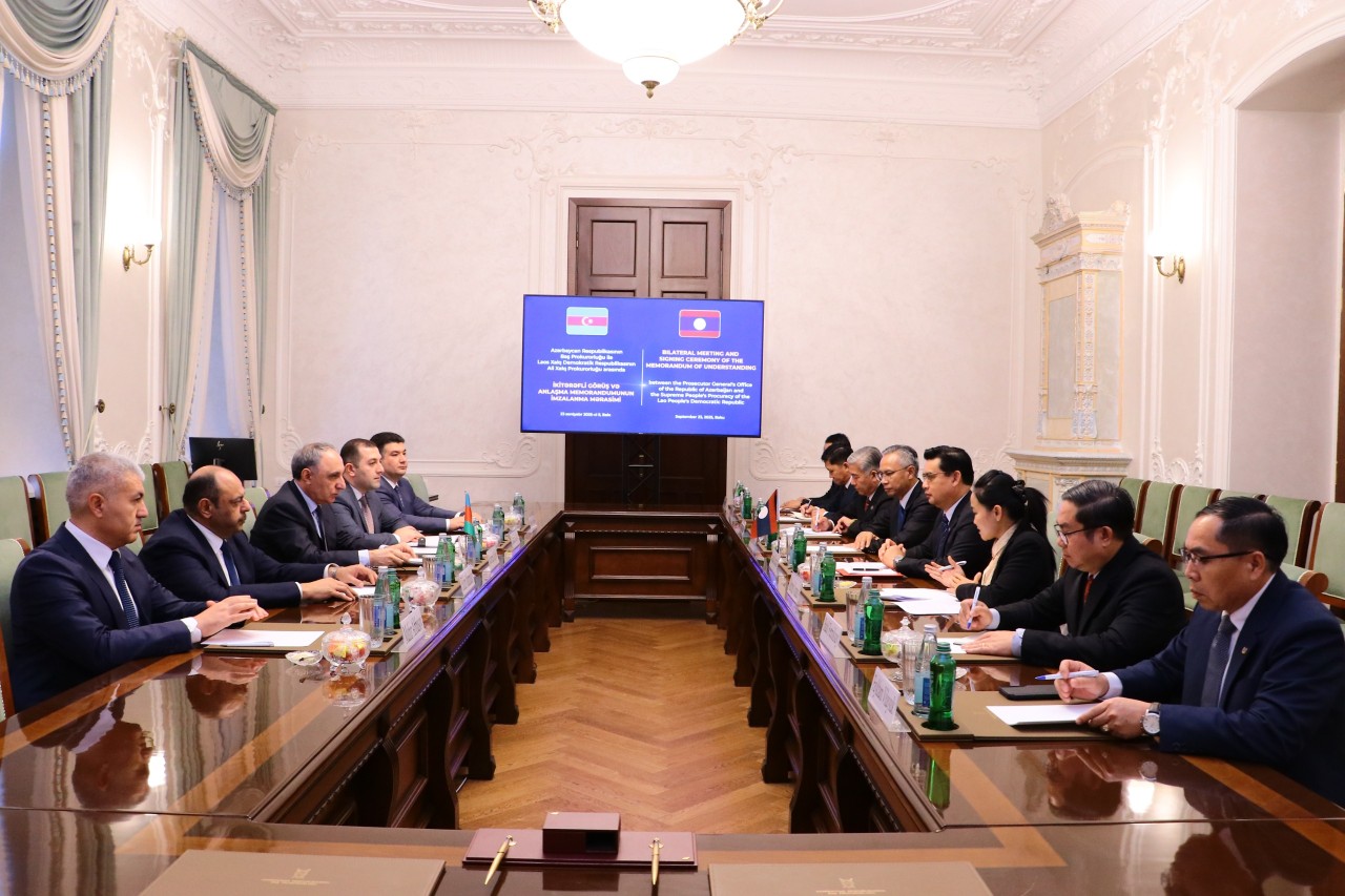 Azərbaycan və Laos Baş prokurorluqları arasında Memorandum imzalandı - FOTOLAR