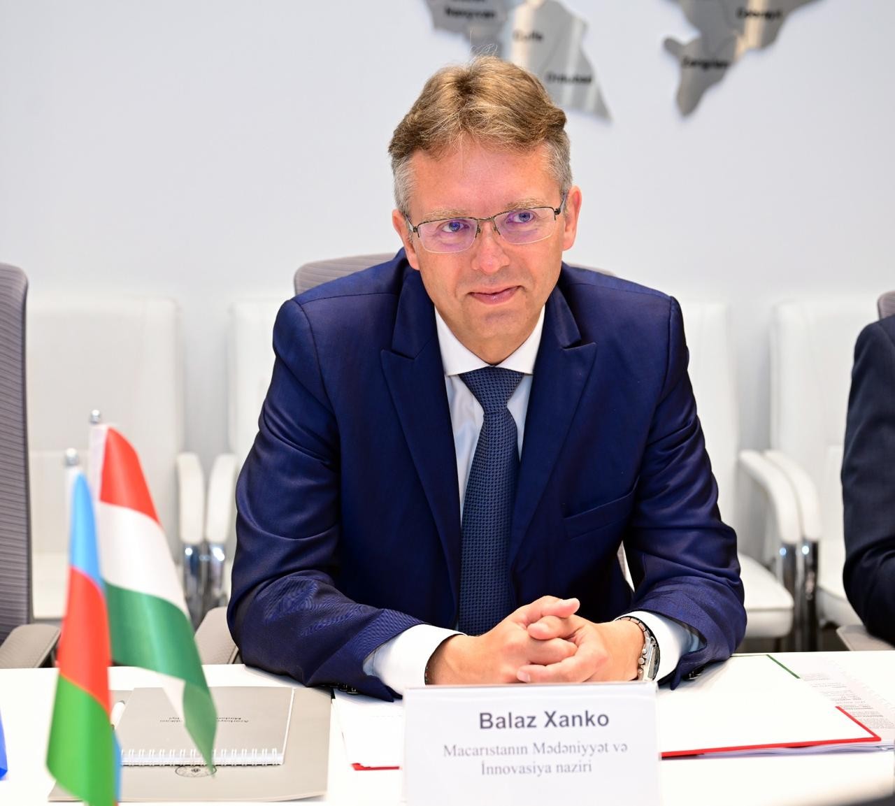 Adil Kərimli macarıstanlı həmkarı ilə görüşdü - FOTOLAR