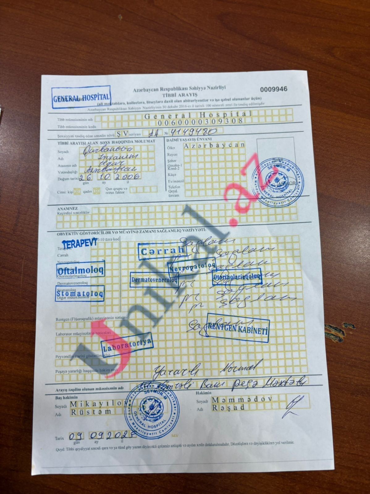 "General Hospital"da biabırçı nöqsanlar aşkarlandı - Klinika barəsində daha ciddi tədbirlər görüləcək (RƏSMİ)