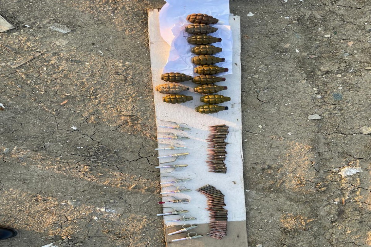 Abşeronda silah-sursat tapılıb - FOTO