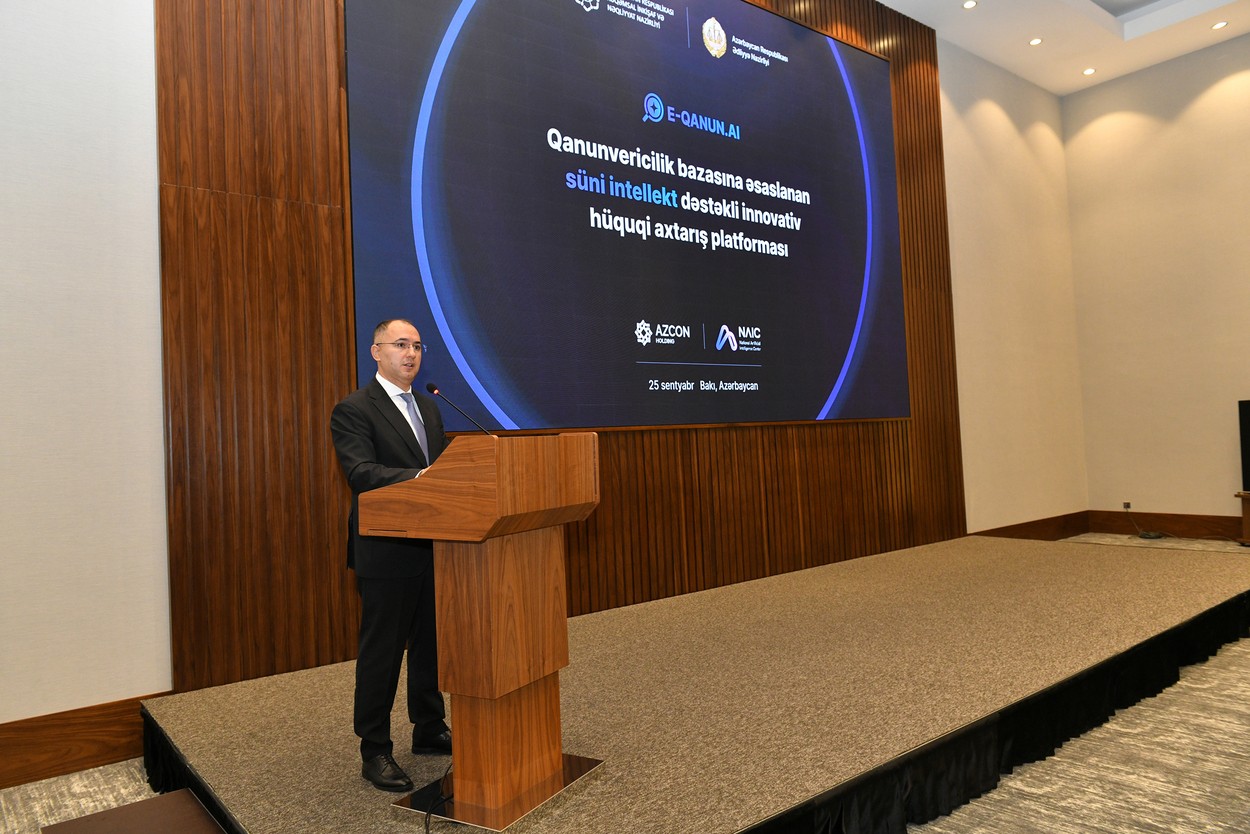“E-qanun.ai” platformasının təqdimat mərasimi keçirilib - FOTOLAR