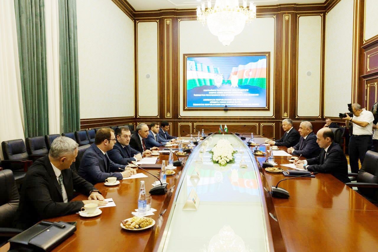 Baş prokuror Özbəkistana səfər etdi - Sənəd imzalandı (FOTOLAR)