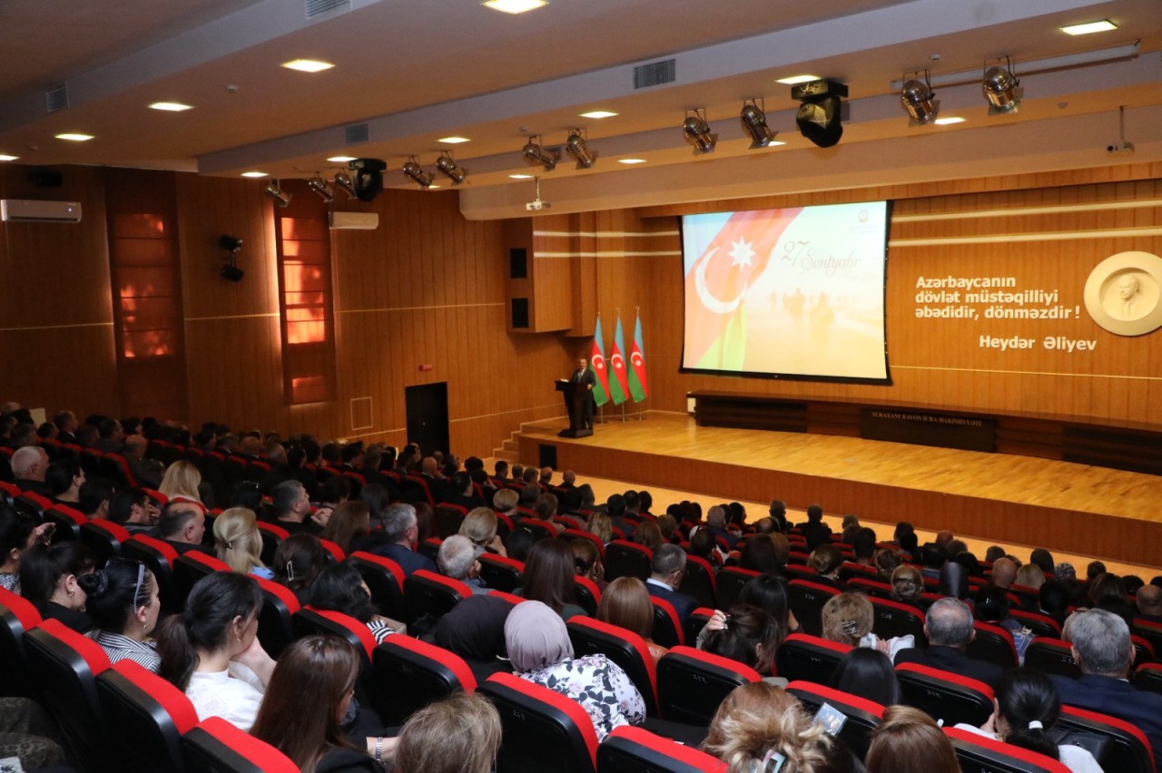 Suraxanıda 27 sentyabr - Anım günü ilə əlaqədar tədbir keçirilib - FOTOLAR