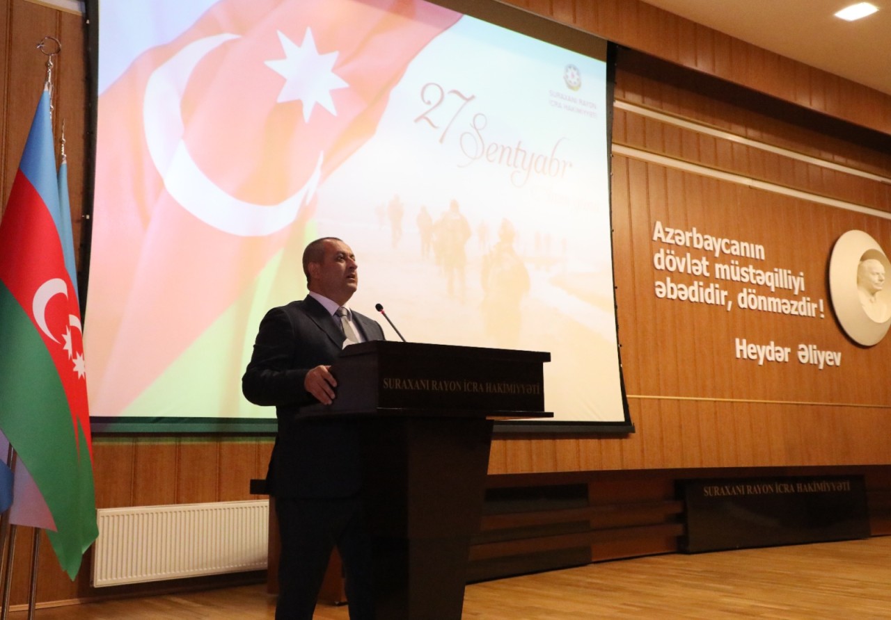 Suraxanıda 27 sentyabr - Anım günü ilə əlaqədar tədbir keçirilib - FOTOLAR