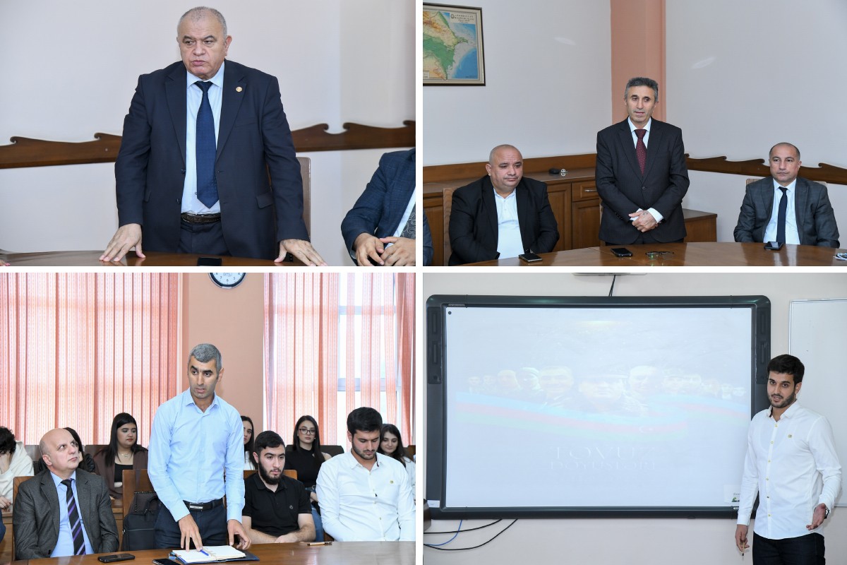 BMU-da Anım Günü ilə əlaqədar dəyirmi masa keçirilib - FOTOLAR