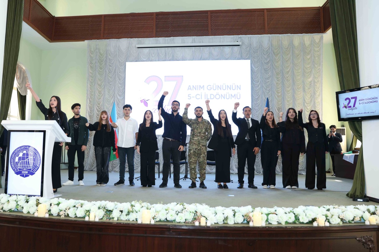 UNEC-də Anım Gününün 5-ci ildönümünə həsr olunan tədbir keçirilib - FOTOLAR