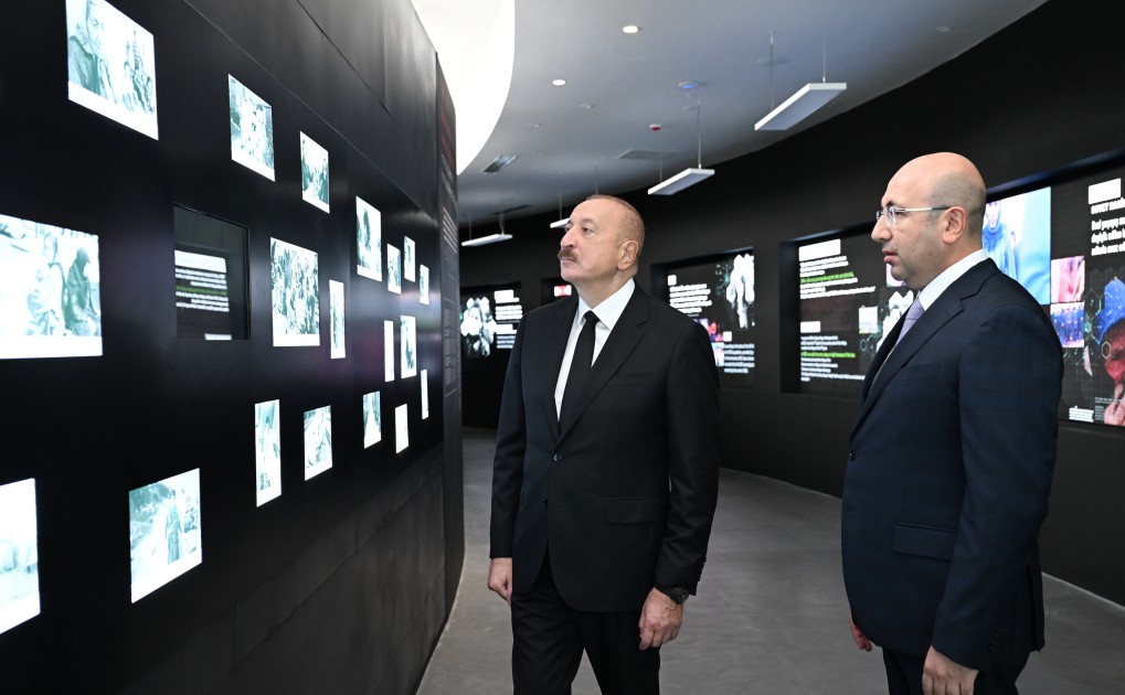 Prezident Gəncə Memorial Kompleksinin açılışını edib - YENİLƏNİB (FOTO)