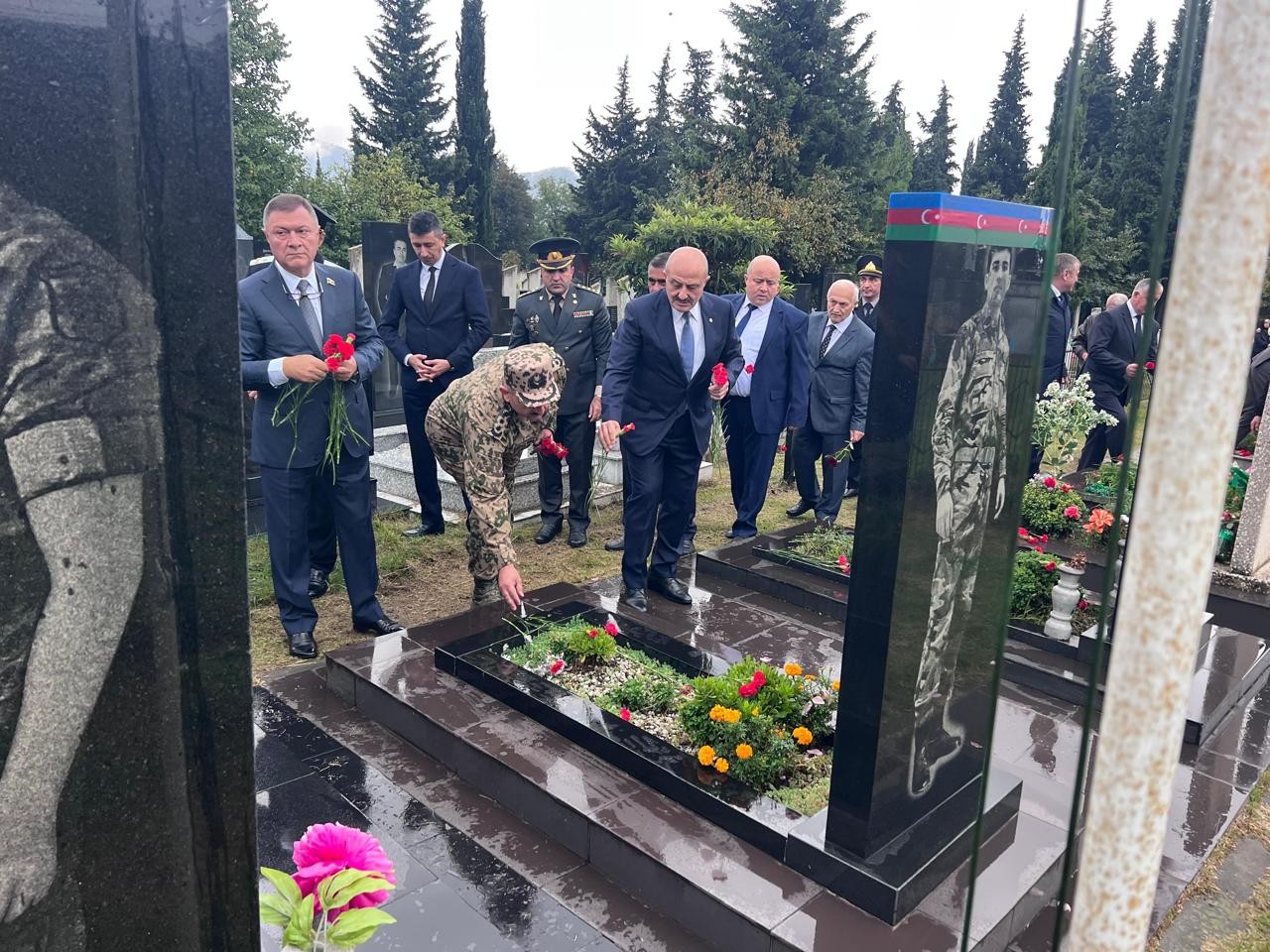 Zaqatalada şəhidlərimizin əziz xatirəsi yad edildi - FOTOLAR