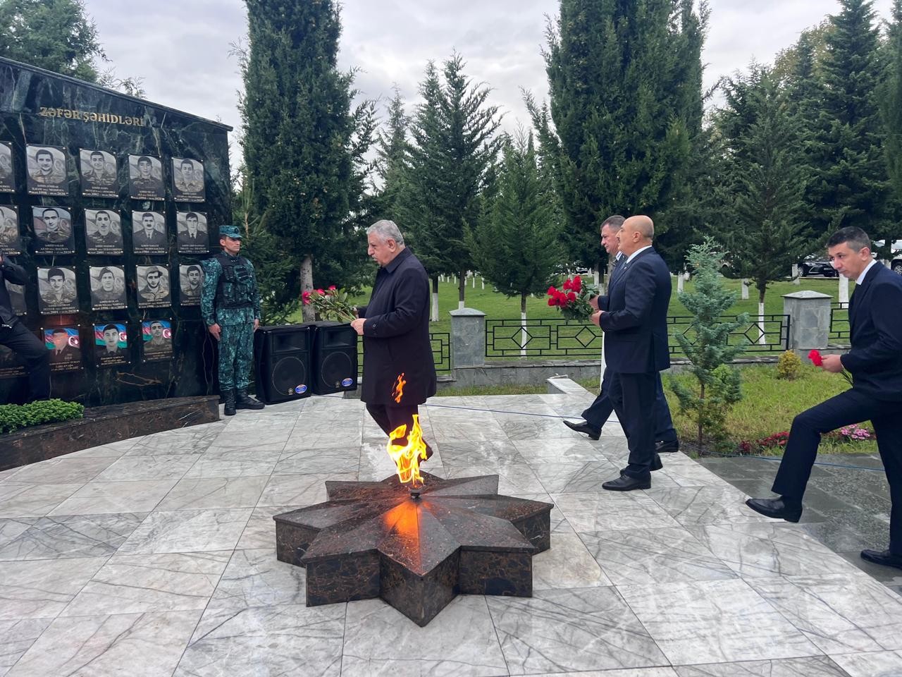 Zaqatalada şəhidlərimizin əziz xatirəsi yad edildi - FOTOLAR