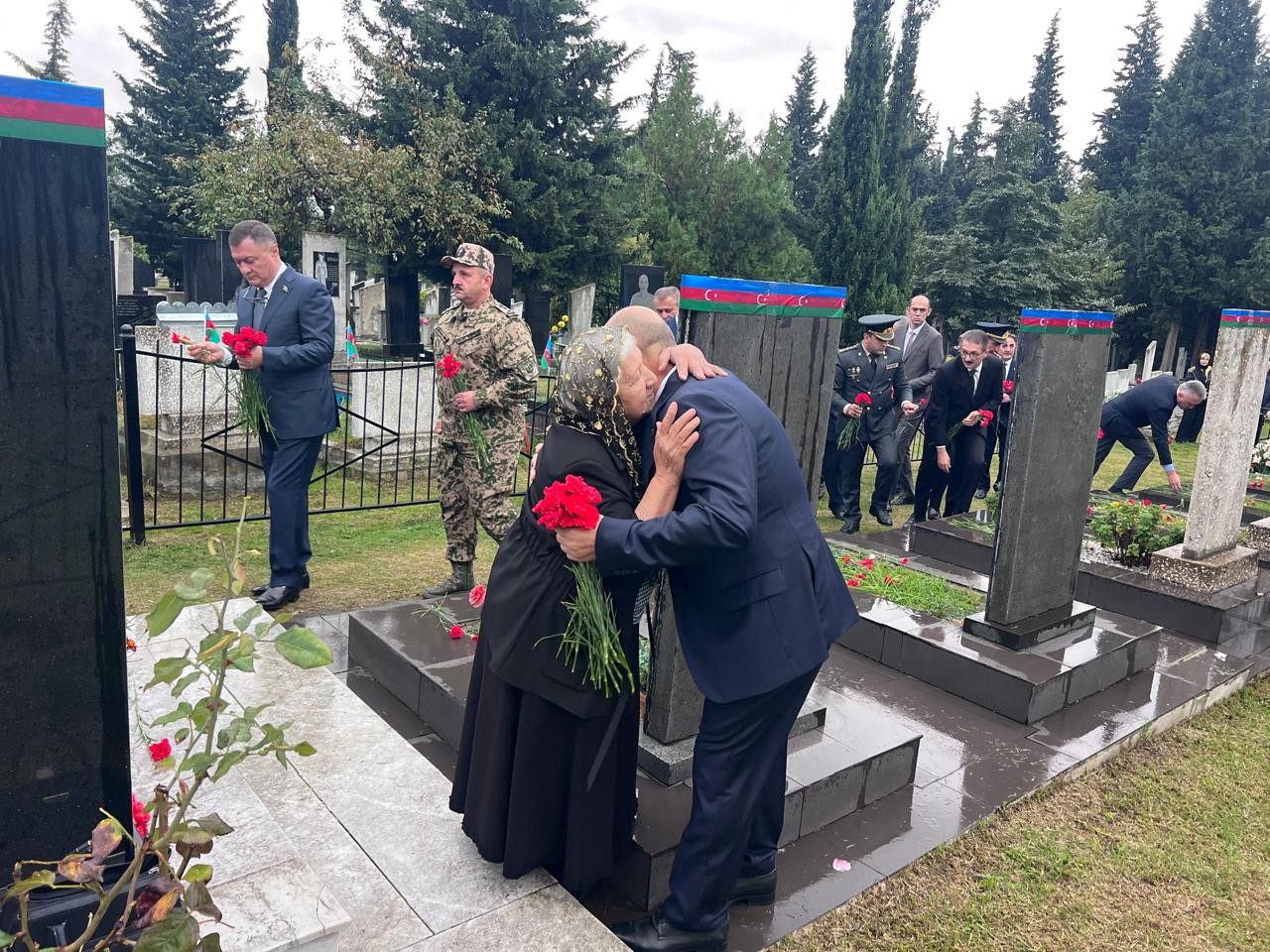 Zaqatalada şəhidlərimizin əziz xatirəsi yad edildi - FOTOLAR