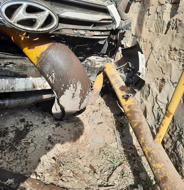 Şərurda maşın qaz xəttinə çırpıldı - 801 abonent qazsız qaldı