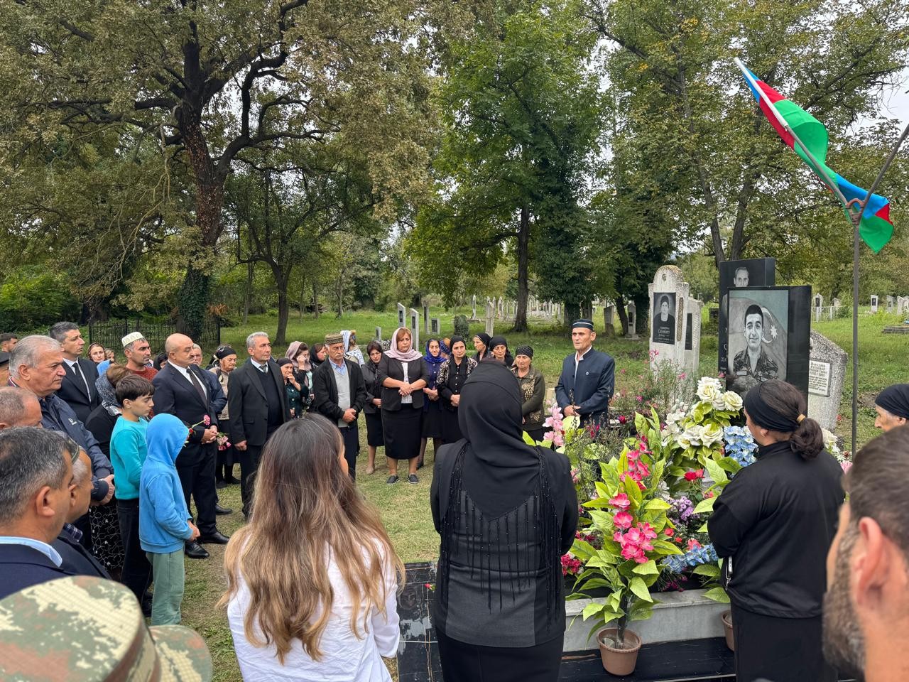 Zaqatalada şəhidlərimizin əziz xatirəsi yad olunub - FOTOLAR