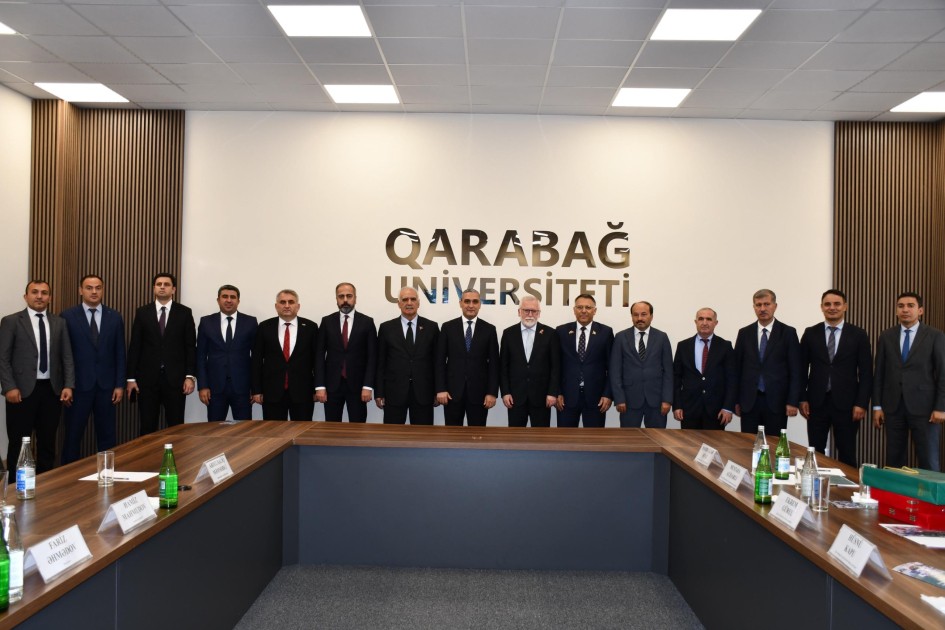 Türkiyəli rektorlar Qarabağ Universitetində olublar - FOTOLAR