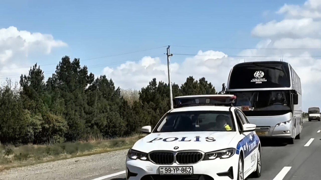 "Yollarda təhlükəsizlik nəzarətdədir" - DİN (FOTOLAR)