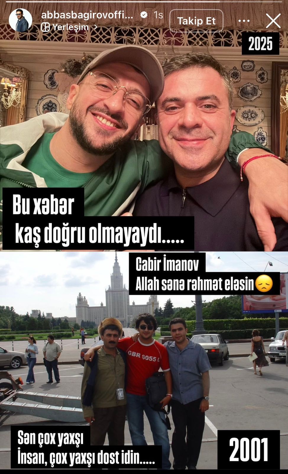 "Dünən bir yerdə toyda idik..." - Cabirdən yazdılar (YENİLƏNİB)