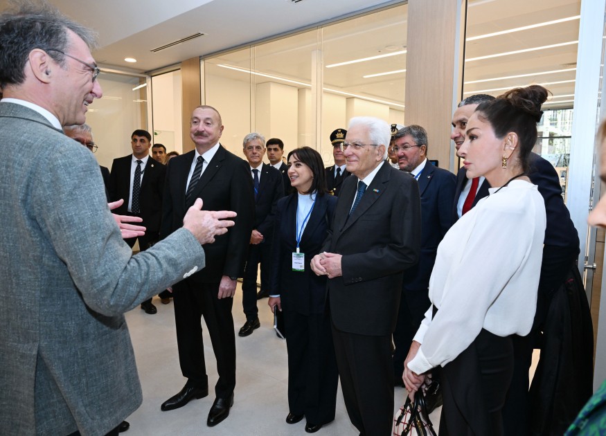 İlham Əliyev xanımı və İtaliya Prezidenti ilə açılışda - FOTOLAR (YENİLƏNİB)
