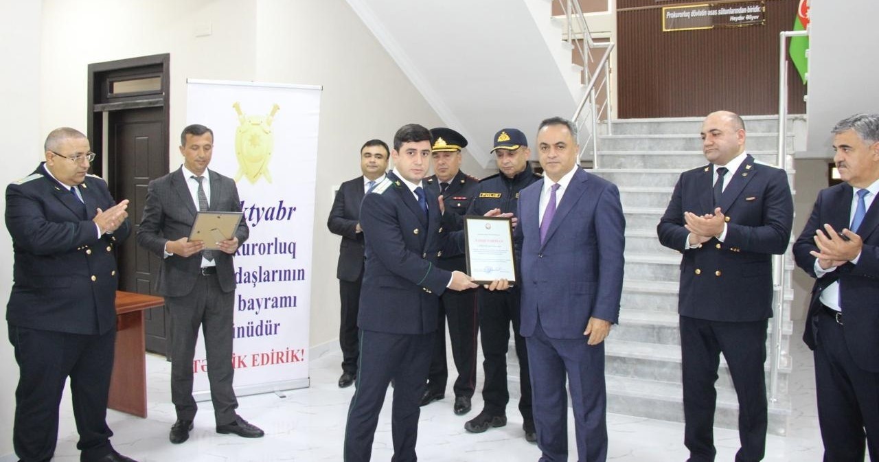 Prokurorluq işçilərinin peşə bayramı Goranboyda da qeyd olunub - FOTOLAR