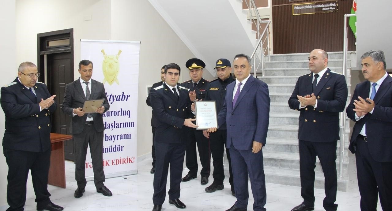 Prokurorluq işçilərinin peşə bayramı Goranboyda da qeyd olunub - FOTOLAR