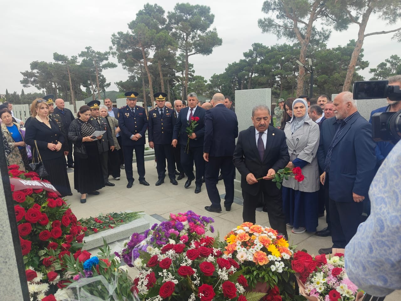 Şəhidin doğum günü münasibətilə anım mərasimi keçirilib - FOTO