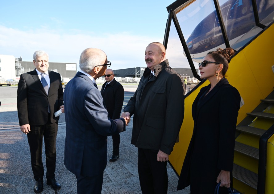 İlham Əliyev və Mehriban Əliyeva Danimarkaya getdi - FOTOLAR