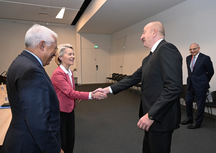 Prezident Kopenhagendə Aİ liderləri ilə görüşdü - FOTOLAR (YENİLƏNİB)