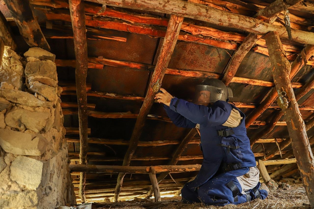 Şuşada evdən tələ qurğusu aşkarlandı - FOTOLAR