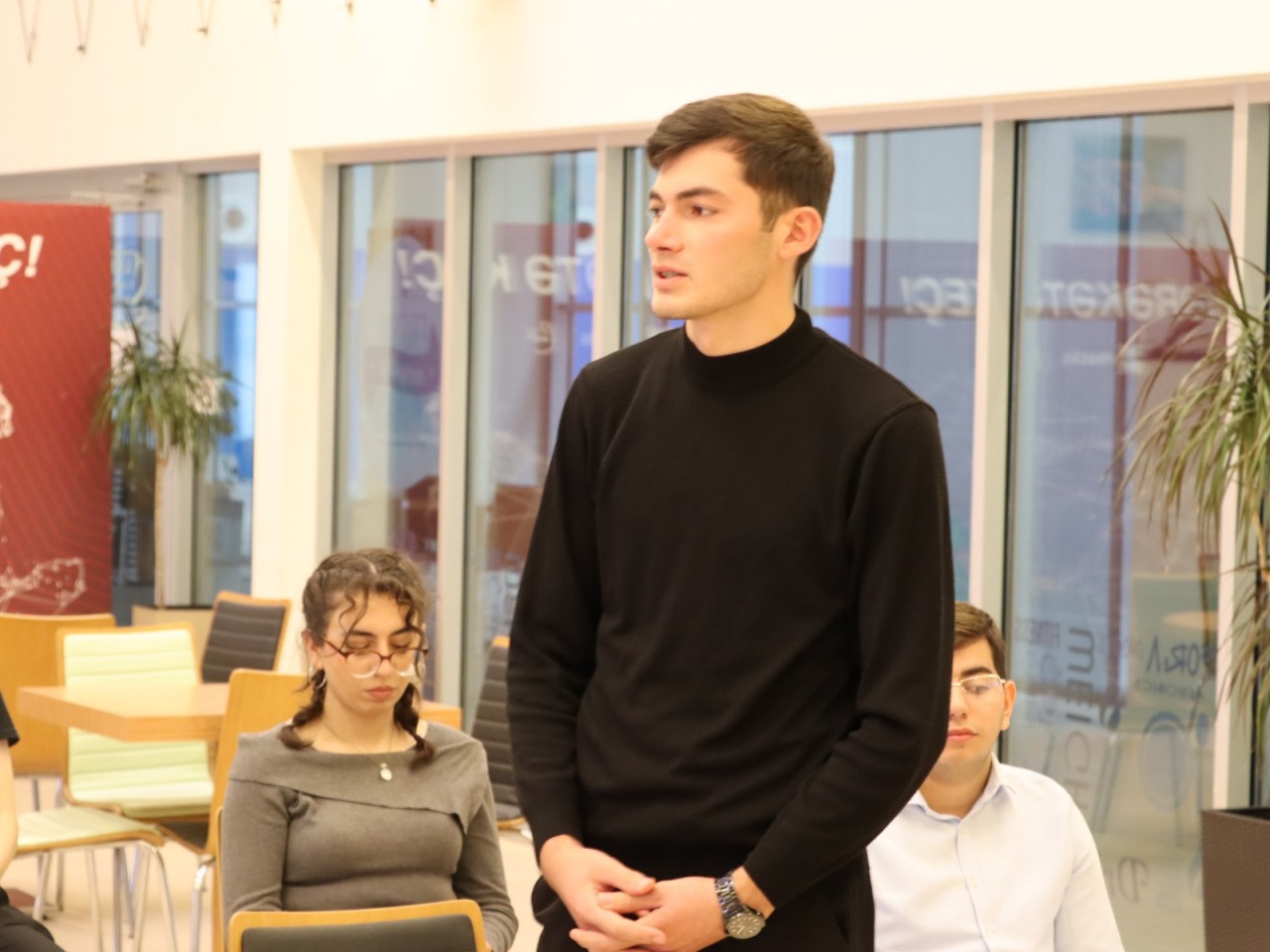 Professor Yusif Babanlı "Heydər Əliyevin elmi-siyasi irsini öyrənirik" dərsində məruzəçi oldu - FOTOLAR