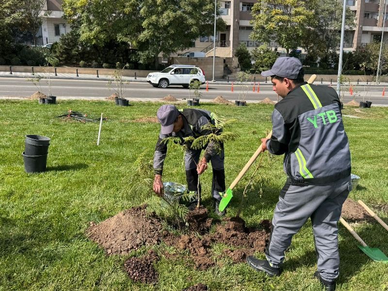 Bu gün paytaxtın 555 küçəsi yuyulub - FOTOLAR