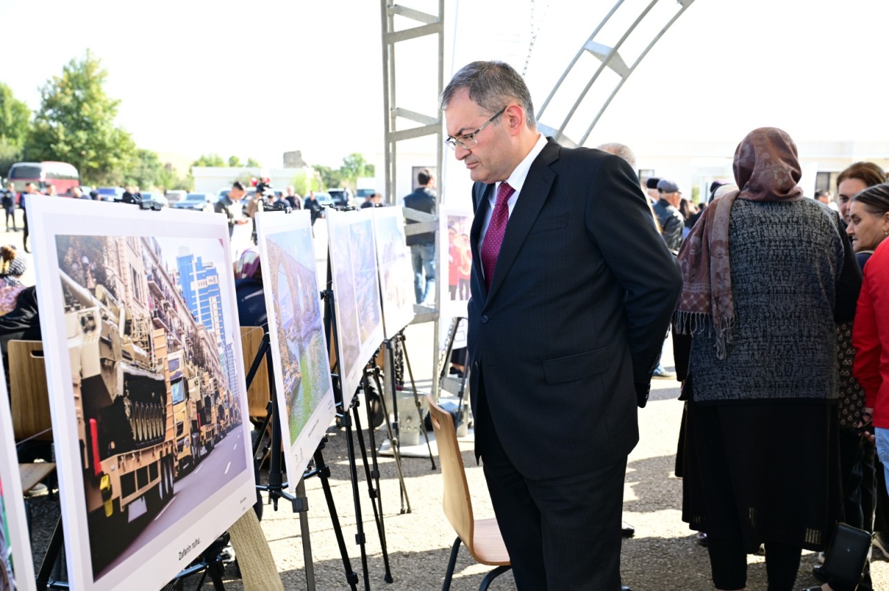 Cəbrayılda "Qarabağ – obyektivdən tarixə" adlı fotosərgi açıldı - FOTOLAR