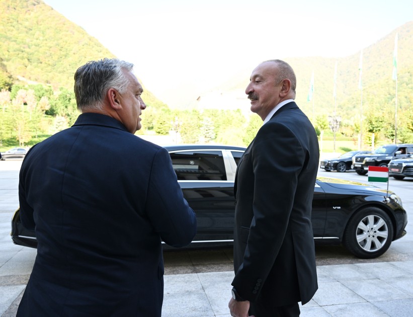 Prezident  Viktor Orbanla görüşdü - FOTOLAR (YENİLƏNİB)