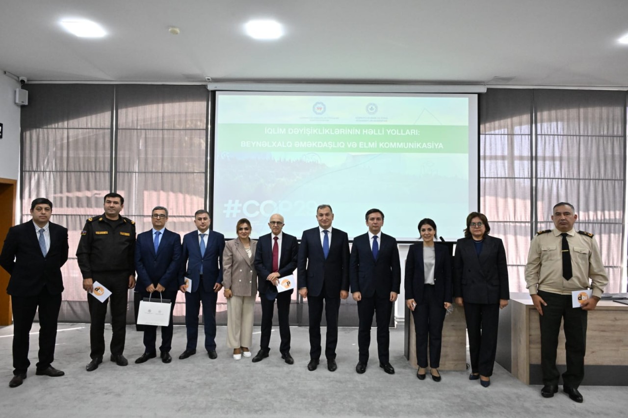 AƏSMA-da COP29-a həsr edilən elmi nəşrin təqdimatı olub - FOTOLAR