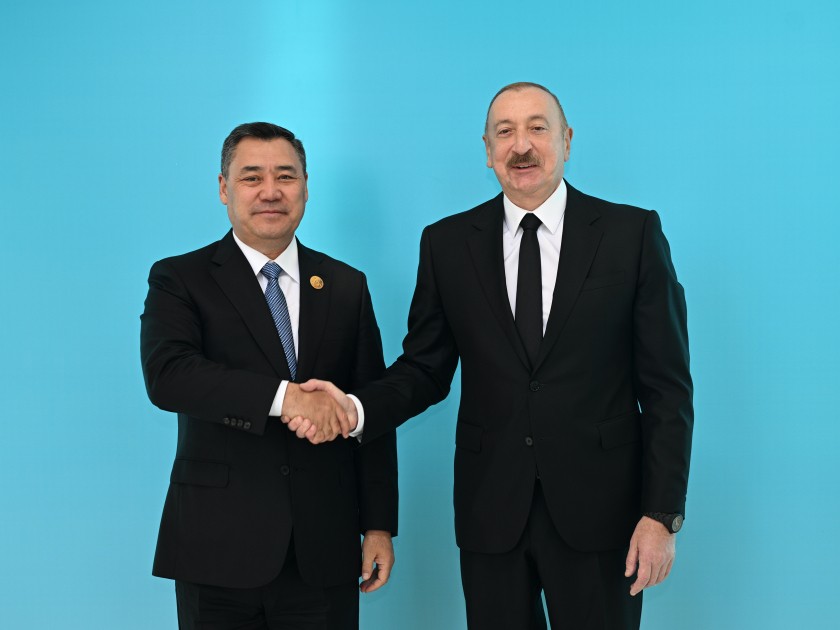 İlham Əliyev Qəbələdə qonaqları qarşıladı - VİDEO (YENİLƏNİB - FOTOLAR)