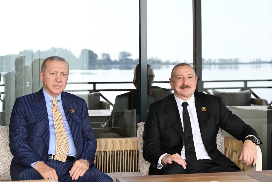 Qəbələdə liderlərin şərəfinə rəsmi nahar verildi - FOTOLAR